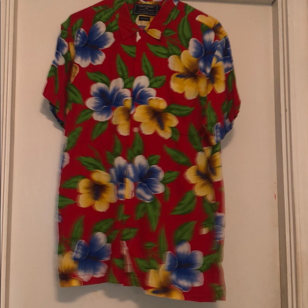 NWT Ralph Lauren button down Hawaiian Shirt